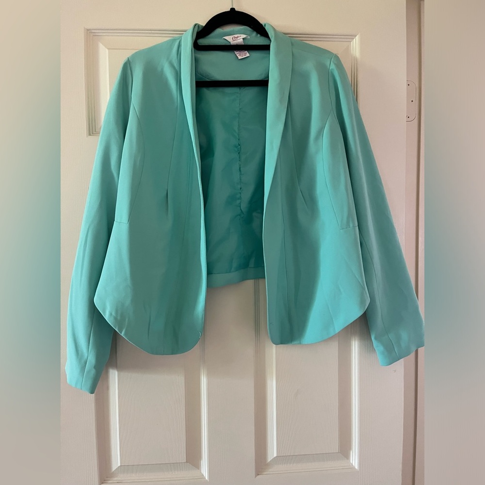 Candies seafoam green blazer